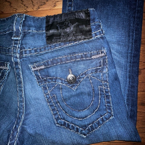 Billy Super T True Religion Jeans 30x33 - Picture 2 of 9
